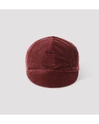 Maison Michel - Burgundy Emy Vizor Hat - Lyst