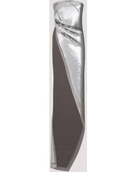 Rick Owens - Stunning Metallic Strapless Mini Top - Lyst