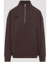 PANGAIA - Half Zip Cotton Sweatshirt - Lyst