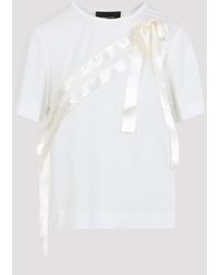 Simone Rocha - Bow Sash Easy T-Shirt - Lyst