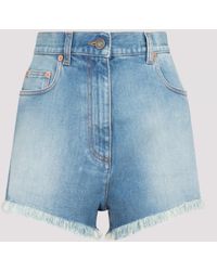 gucci jean shorts