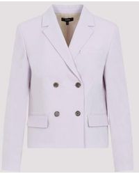 Theory - Lilac Sky Wool Square Double Breasted Jacket - Lyst