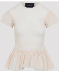 Simone Rocha - Sheer Ballet Peplum Top - Lyst