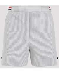 Thom Browne - Angled Pocket Thigh Length Shorts - Lyst