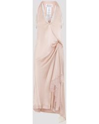 Maison Margiela - Maison Margela Lace Slip Midi Dress - Lyst