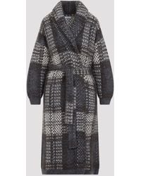 Brunello Cucinelli - Macrocheck Cardigan Coat - Lyst