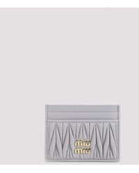 Miu Miu - Lamb Leather Cardholder - Lyst