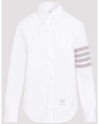 Thom Browne - Easy Fit Point Collar Shirt - Lyst