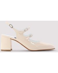 CAREL PARIS - Banana Patent Leather Sling Back Pumps - Lyst
