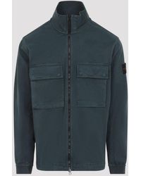 Stone Island - Dark Cotton Shirt Jacket - Lyst