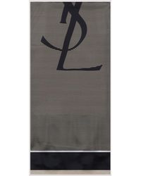 Saint Laurent - Silk Scarf - Lyst