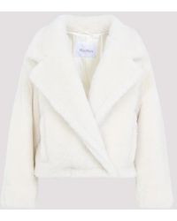 Max Mara - Oggeri Teddy Short Biker Jacket - Lyst