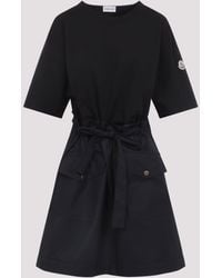 Moncler - Cotton Mini Dress - Lyst