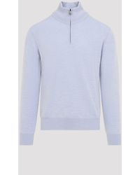 Brioni - Half Zip Up Sweater - Lyst