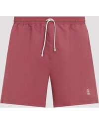 Brunello Cucinelli - Polyester Swim Shorts - Lyst