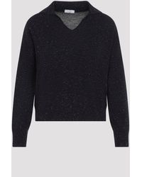 Peserico - Lurex Knit Polo Sweater - Lyst