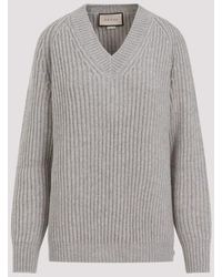 Gucci - Ribbed Wool-cashmere Sweater - Lyst