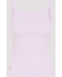 PANGAIA - Ribbed Square Neck Tank Top - Lyst