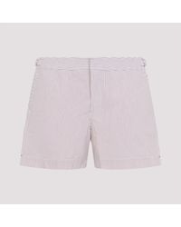 Orlebar Brown - Mini Stripe Seersucker Swim Shorts - Lyst