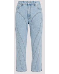 Mugler - Cotton Jeans - Lyst