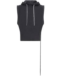 Rick Owens - Hooded Tunic Sweatshirt - Lyst
