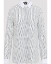 Tom Ford - Printed Mulberry Silk Shirt For - Lyst