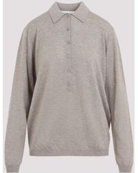 Frankie Shop - Tala Knit V-Neck Polo - Lyst