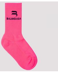 pink balenciaga socks