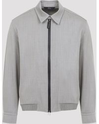 Brioni - Wool Blouson Jacket - Lyst