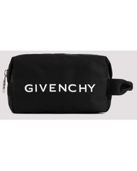 Givenchy - Logo Printed Raffia Canvas Toilet Pouch - Lyst