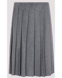 Miu Miu - Wool And Cashmere Skirt - Lyst