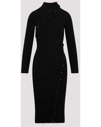 Courreges - Ultistyling Rib Knit Long Dress - Lyst