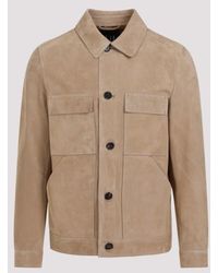Dunhill - Dunhi Suede Taiored Jacket - Lyst