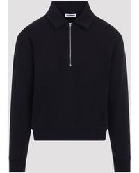 Jil Sander - Half Zip Sweatshirt - Lyst