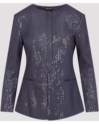 Giorgio Armani - Polyester Jacket - Lyst