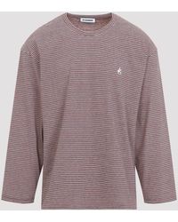 Jil Sander - Striped Long-Sleeve T-Shirt - Lyst