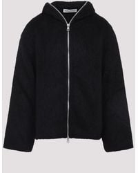 Our Legacy - Wool Full Zip Hood Sweatshirt - Lyst