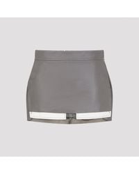 Rick Owens - Fog Cutoff Mini Skirt - Lyst