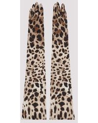 Dolce & Gabbana - Long Anialier Silk Gloves - Lyst