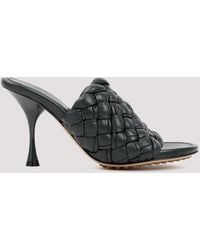 Bottega Veneta - Pleated Leather Dot Slingback Heels - Lyst