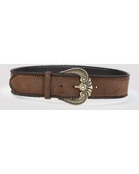 Etro - Paisley Suede Belt - Lyst