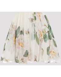 Giambattista Valli - Magnolia Print Mini Skirt - Lyst
