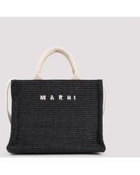 Marni - Raffia East-West Tote Bag - Lyst