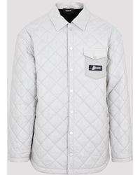 Egonlab - Grey Quilted Shirt - Lyst