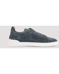 ZEGNA - Suede Sneakers - Lyst