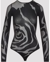 Wolford - Darkwood Rose Shadow String Body - Lyst