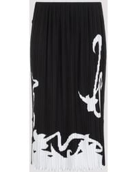 Lanvin - Elegant Pleated Midi Skirt - Lyst