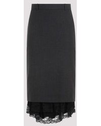 Balenciaga - Lingerie Tailored Skirt - Lyst
