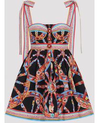 Dolce & Gabbana - Dolce & Gabbana Popeline Carretto Mini Dress - Lyst