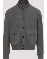 ZEGNA - Medium Lamb Leather Blouson Jacket - Lyst